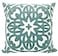 Alysheer Embroidered Decorative Throw Pillow Cover 18x18 inch Cozy Cool Boho Mandala Chic Knit Pattern Durable 100 Cotton Cushion Case for Sofa Couch Living Room Bedroom Office Gifts Aqua Blue
