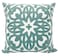 Alysheer Embroidered Decorative Throw Pillow Cover 18x18 inch Cozy Cool Boho Mandala Chic Knit Pattern Durable 100 Cotton Cushion Case for Sofa Couch Living Room Bedroom Office Gifts Aqua Blue