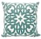 Alysheer Embroidered Decorative Throw Pillow Cover 18x18 inch Cozy Cool Boho Mandala Chic Knit Pattern Durable 100 Cotton Cushion Case for Sofa Couch Living Room Bedroom Office Gifts Aqua Blue