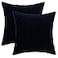 HWY 50 Black Corduroy Throw Pillow Covers 20x20 Inch Set of 2 Soft Cozy Decorative Cushion Cases for Couch Sofa Bed Living Room Boho Striped Home Decor