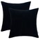HWY 50 Black Corduroy Throw Pillow Covers 20x20 Inch Set of 2 Soft Cozy Decorative Cushion Cases for Couch Sofa Bed Living Room Boho Striped Home Decor