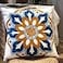 KITTMIN Sunflower Embroidery Pillow Cover 18x18 1 Pack Solo 3D Floral Accent for Armchair Bed Cute Spring Summer Decor Gift Breathable Cotton Canvas Orange No Insert