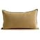 Jeanerlor Cotton Linen Decorative 12x20 Lumbar Throw Pillow Case Cushion Cover with Twin Needles Stitch on Edgefor WeddingPartyGiftCar 30 x 50cm Earth Yellow