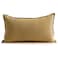 Jeanerlor Cotton Linen Decorative 12x20 Lumbar Throw Pillow Case Cushion Cover with Twin Needles Stitch on Edgefor WeddingPartyGiftCar 30 x 50cm Earth Yellow