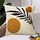 JASEN Boho Abstract Throw Pillow Covers 18x18 Orange Mid Century Geometric Leaf Decorative Throw Pillows Modern Art Pillow Cases for Couch Bed Sofa BedroomOnly 1 Pillow Cover