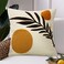 JASEN Boho Abstract Throw Pillow Covers 18x18 Orange Mid Century Geometric Leaf Decorative Throw Pillows Modern Art Pillow Cases for Couch Bed Sofa BedroomOnly 1 Pillow Cover
