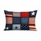 Mugod Cushion Cover American Flag Stripe and Star PatchworkPillow Case for Bed Couch Sofa Office Decor 20x30 Inches