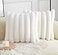 Neelvin Cream White Faux Fur Cozy Soft Striped Decorative Throw Pillow Covers 20x20 inch Set of 2Velvet Pillowcase Cushion Case for Sofa Couch