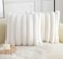 Neelvin Cream White Faux Fur Cozy Soft Striped Decorative Throw Pillow Covers 20x20 inch Set of 2Velvet Pillowcase Cushion Case for Sofa Couch
