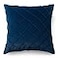 PLWORLD Blue Throw Pillow Cover 18x18 Inch Pleated Decorative Soild Square Cushion Case Soft Velvet Textured Pillowcase for Couch Sofa Bed Patio 1PC Cover Only No Insert