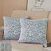 FY FIBER HOUSE Leopard Print Pillow Cover Flannel Fleece Throw Pillow Cases Covers for Couch Bed Sofa Set of 2 16 x 16 Inch Blue
