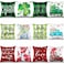 FuWeave 12 Pcs St Patricks Day Pillow Covers 18 x 18 Spring Holiday Pillow Covers Lucky Shamrock Clovers Pillowcase Green Truck Decorative Holiday Cushion Case for Sofa Bed Home Decor