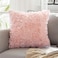 MIULEE 3D Rose Flower Pillow Cover Decorative Spring Floral Romantic Stereo Chiffon Aesthetic Solid Pillowcase for Girl Bedroom Living Room Decor 12x12 Inch Peach Pink