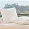 Bedsure DoubleSide Striped Decorative Throw Pillow Covers 18x18 Set of 2 Spring White Fluffy Soft Pillow Covers Home Decor for Couch Sofa Living Room Bedroom