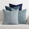 MIULEE Summer Throw Pillow Covers 18x18 Inch Set of 4 Western Neutral Decorative Cushion Covers Soft Boho Farmhouse Modern Coastal Spring Decor for Couch Bed Sofa Living Room Dark Blue Navy Series