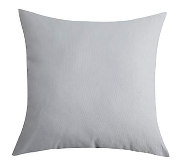 TangDepot Handmade Decorative Solid 100 Cotton Canvas Throw Pillow CoversPillow Shams 18x18 Gray Stone