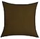 TangDepot Cotton Solid Throw Pillow Covers 18 x 18 Coffee 1 Count Pack of 1