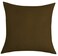 TangDepot Cotton Solid Throw Pillow Covers 18 x 18 Coffee 1 Count Pack of 1