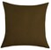 TangDepot Cotton Solid Throw Pillow Covers 18 x 18 Coffee 1 Count Pack of 1
