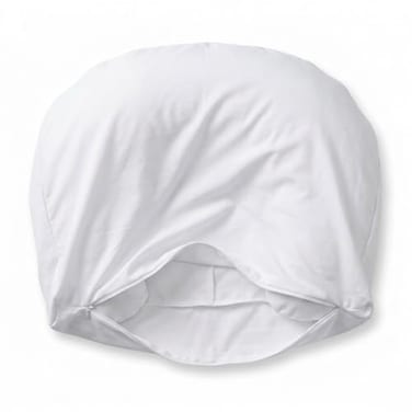 Deluxe Comfort Cover for Microbead Cloud Pillow Large 23 x 16 x 55 in Breathable ShapeAdjusting Replacement Pillowcase Machine Washable White