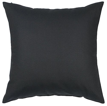 TangDepot Cotton Solid Throw Pillow Covers 12 INCH x 12 INCH Charcoal Gray