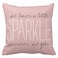 Emvency Throw Pillow Cover Cute Burlap Pink Blush Sparkle Monogram Decorative Pillow Case Home Decor Square 16 x 16 Inch Pillowcase