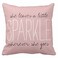 Emvency Throw Pillow Cover Cute Burlap Pink Blush Sparkle Monogram Decorative Pillow Case Home Decor Square 16 x 16 Inch Pillowcase