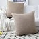 K KEVIN Kevin Textile Decor Burlap Pillow Covers Natural Style Lined Linen Throw Pillow Cases Cushion Cover for BedSofa 26x26 inch2 Pieces Natural Linen