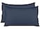 AUCOCU Stretch Jersey Pillow Cases with Invisible Zipper Universal Size fit All King Queen and Standard Size Pillows Modal Rayon Spandex 180 Gram Soft Than Cotton Pack of 2 Navy