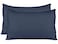 AUCOCU Stretch Jersey Pillow Cases with Invisible Zipper Universal Size fit All King Queen and Standard Size Pillows Modal Rayon Spandex 180 Gram Soft Than Cotton Pack of 2 Navy
