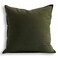Jeanerlor Solid Cotton Linen Decoration Toss Throw Pillow Sham Cushion Case Special Pillow Cover Delicate Decorative Pillowcase for BedChairCouch 18x1845 x 45cm Olive Green
