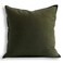 Jeanerlor Solid Cotton Linen Decoration Toss Throw Pillow Sham Cushion Case Special Pillow Cover Delicate Decorative Pillowcase for BedChairCouch 18x1845 x 45cm Olive Green