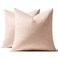 MIULEE Velvet Throw Pillow Covers 18x18 Inch Pack of 2 Pink Super Soft Decorative Square Cushion Cases Modern Luxury Valentines Spring Home Decor for SofaCouchBedChair
