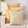 HPUK Throw Pillow Covers 18x18 Inch Set of 4 Linen Decorative Pillow Covers Accent Cushion Covers for Couch Sofa Bed Bedroom Living Room Dcor Ochre