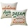 ULOVE LOVE YOURSELF Set of 2 Arrows Throw Pillow Case Cushion Cover Home Decorative Square Pillowcases 1818 Inch Adventure AwaitsDream Explore Discover