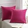 Phantoscope Pack of 2 Velvet Decorative Throw Decorative Pillow Cover Soft Solid Square Cushion Case for Couch Pink 20 x 20 inches 50 x 50 cm