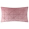 JWH Velvet Throw Pillow Cover Decorative Geometric Pillow Case Soft Pillowcase Plush Cushion for Bed Couch Bedroom Car 14x24 Inch Grayish Pink