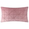 JWH Velvet Throw Pillow Cover Decorative Geometric Pillow Case Soft Pillowcase Plush Cushion for Bed Couch Bedroom Car 14x24 Inch Grayish Pink