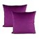VAKADO Dark Purple Throw Pillow Covers Decorative Velvet Soft Solid Square Cushion Cases Home Decor for Couch Sofa Bedroom Office Set of 2 18x18 Inch 45x45cm