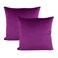 VAKADO Dark Purple Throw Pillow Covers Decorative Velvet Soft Solid Square Cushion Cases Home Decor for Couch Sofa Bedroom Office Set of 2 18x18 Inch 45x45cm