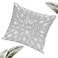 Light & Lightnpro Handwoven Silver Pillow Cover 12x12 Inch Handmade Luxury Soft Peacock Design Decorative Cushion Case for Couch Sofa and Bed ArtisanMade Cover Only 1 Pack