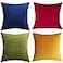 Andreannie Pack of 4 Gold Velvet Cozy Decorative Throw Pillow Covers 18x18 Soft Cushion Case for Couch Sofa Bed Mixed 4 Pcs 18 x 18 Pack of 4