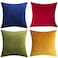 Andreannie Pack of 4 Gold Velvet Cozy Decorative Throw Pillow Covers 18x18 Soft Cushion Case for Couch Sofa Bed Mixed 4 Pcs 18 x 18 Pack of 4