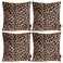 Faylapa 4 Pack Soft Plush Leopard Print Pillow CoversAnimal Theme Print Faux Fur Decorative Throw Pillowcase Home Decor Cushion Cover 1818 Inches 4545cmCase ONLY