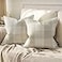 Phantoscope Pack of 2 Gingham Buffalo Check Plaid Throw Decorative Pillow Cover Outdoor Indoor Throw Pillows Farmhouse Square Pillow Cases for Home Decor Off White20 x 20 Inches