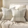 Phantoscope Pack of 2 Gingham Buffalo Check Plaid Throw Decorative Pillow Cover Outdoor Indoor Throw Pillows Farmhouse Square Pillow Cases for Home Decor Off White20 x 20 Inches