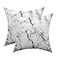 TAOSON Set of 2 Home Decorative Marble Pattern Cozy Throw Pillow Cases Cushion Covers Shells for Couch Bed Sofa Farmhouse Manual 18x18 Inches Only Cover No Insert S012