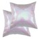 Poise3EHome 18x18 Sequin Pillow Covers Iridescent Decorative Throw Pillow Covers for Couch Living Room Christmas Set of 2 Iridescent 2PCS