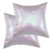 Poise3EHome 18x18 Sequin Pillow Covers Iridescent Decorative Throw Pillow Covers for Couch Living Room Christmas Set of 2 Iridescent 2PCS