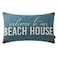 TRENDIN Welcome to Our Beach House Pillow Cover 20x12 Inch for Cabin Lodge Decor Couch Pillowcase Cotton Linen PL453TR